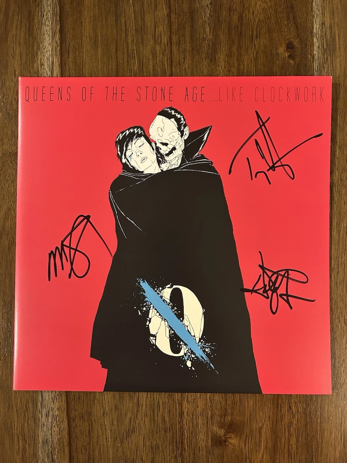 Queens Of The Stone Age Signed Vinyl ‘Like Clockwork’ Dean, Michael & Troy