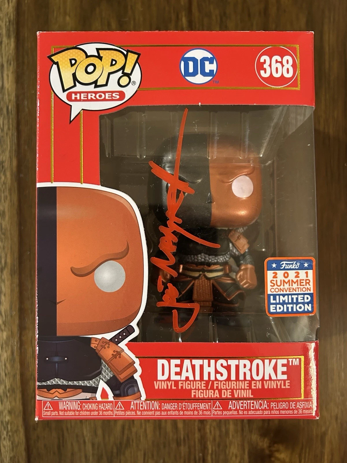 Joe Manganiello ‘Justice League’ #368 Signed Funko Pop ‘Deathstroke’ Beckett