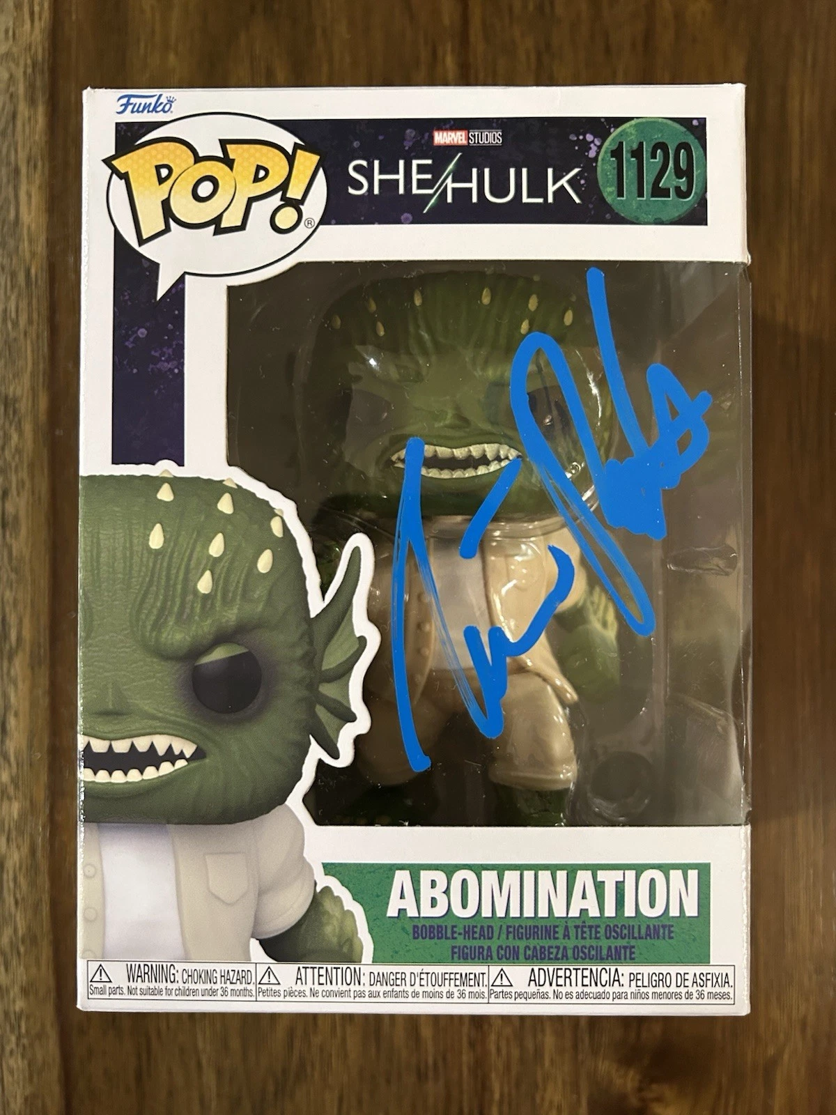 Tim Roth ‘She-Hulk’ Signed Funko Pop ‘Abomination’ #1129 Beckett Certified