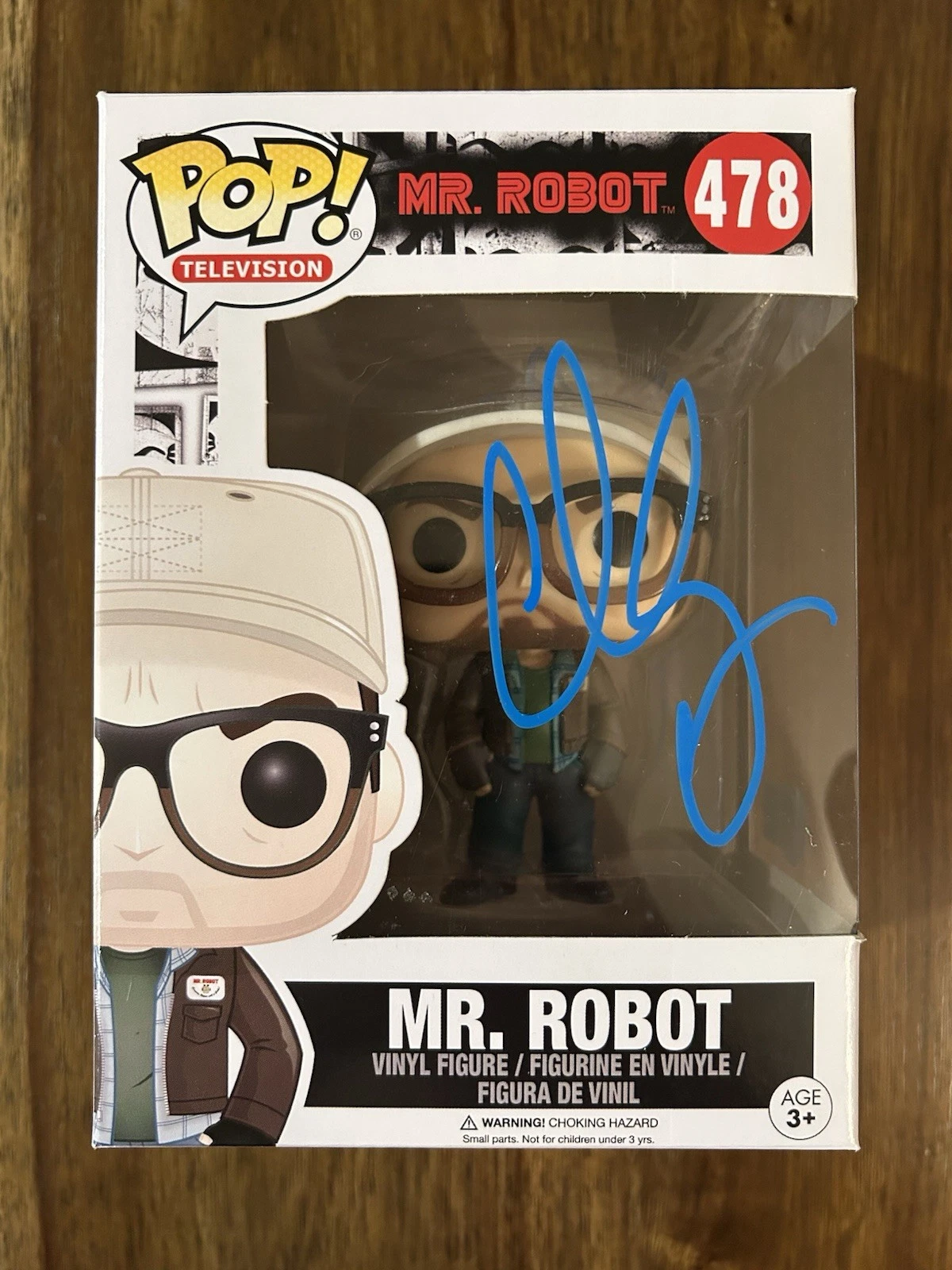 Christian Slater ‘Mr. Robot’ Signed Funko Pop #478 Beckett Certified