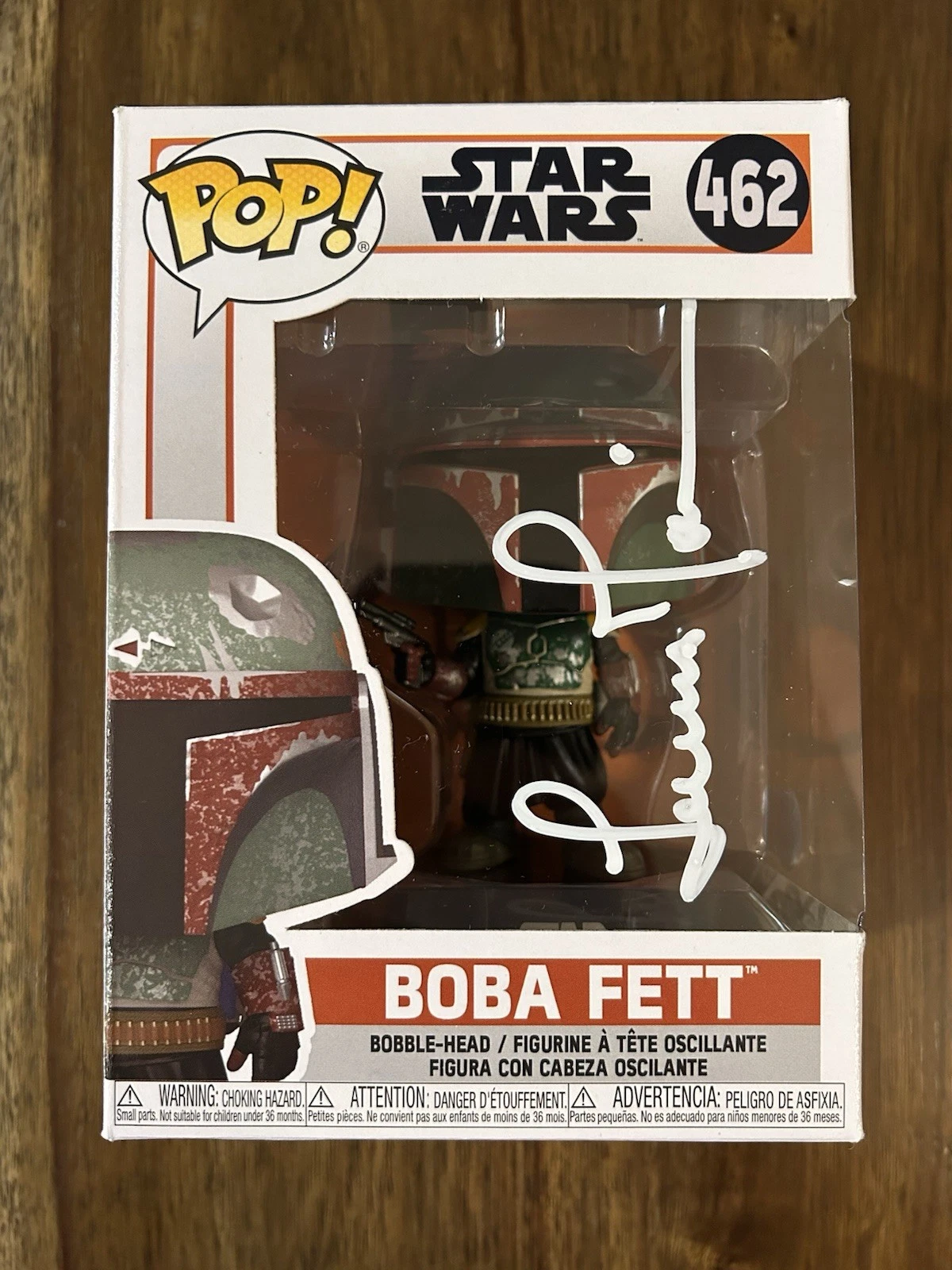 Temuera Morrison ‘Star Wars’ Signed Funko Pop ‘Boba Fett’ #462 Beckett COA