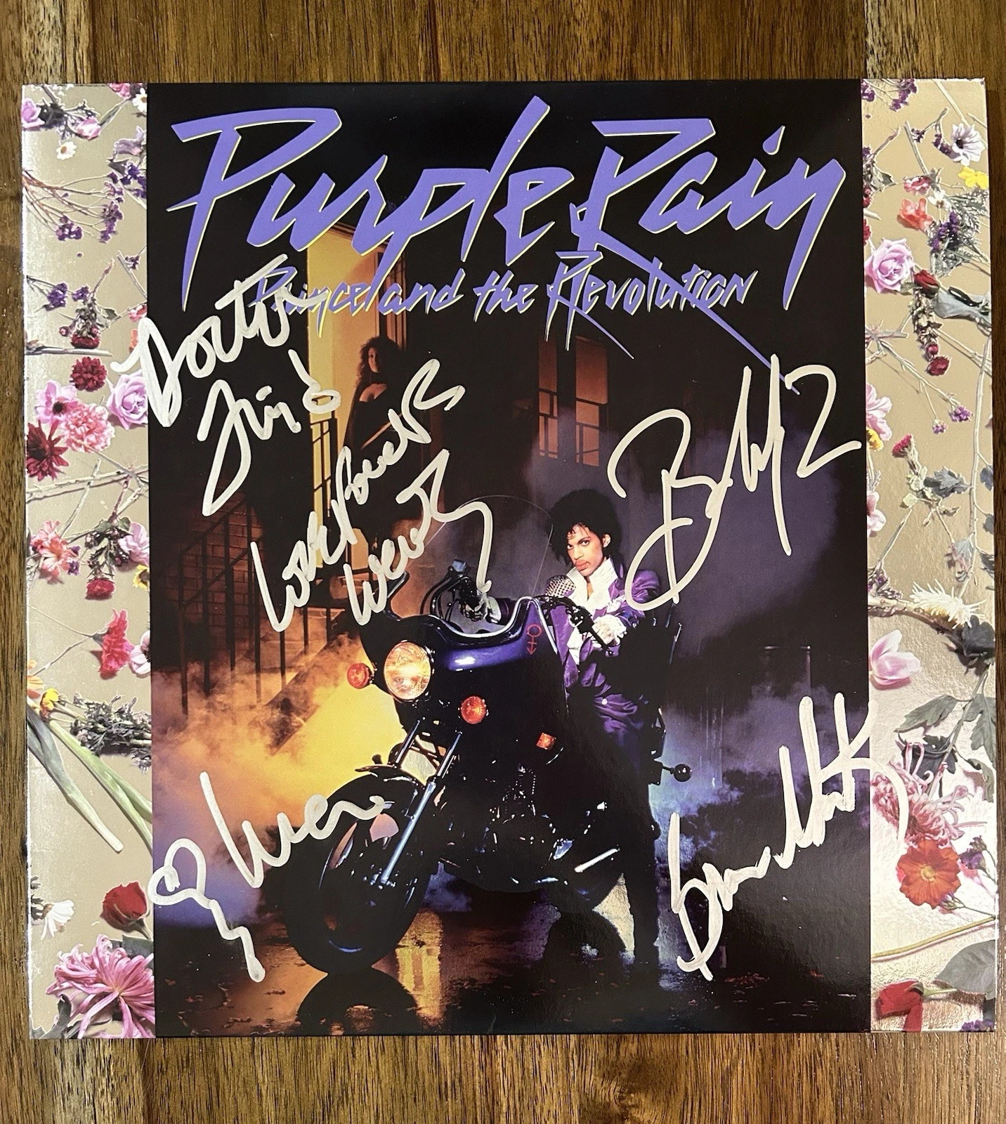 ‘Prince And The Revolution’ Full Band Signed ‘Purple Rain’ Vinyl Album +5 PROOF