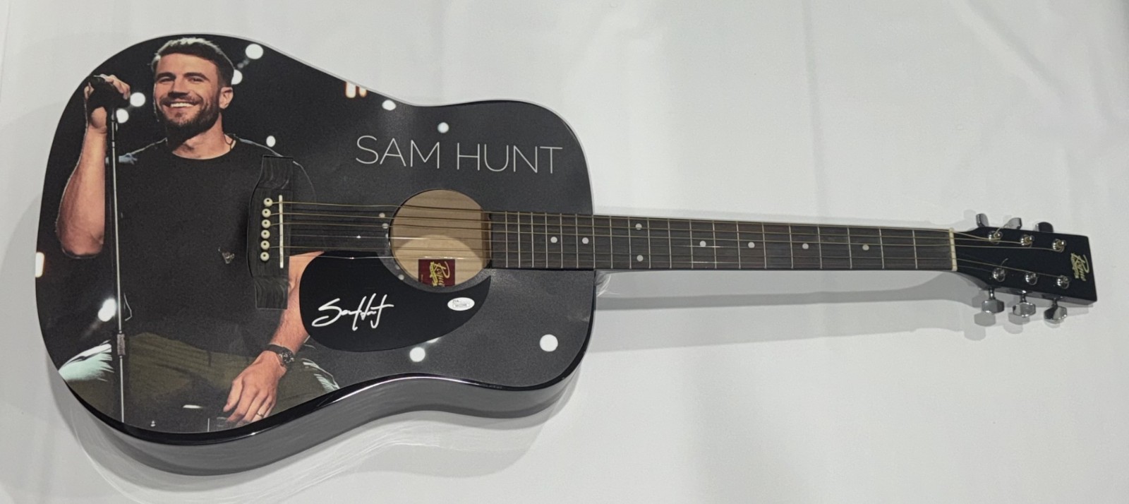 SAM HUNT SIGNED CUSTOM ACOUSTIC GUITAR AUTOGRAPHED JSA COA