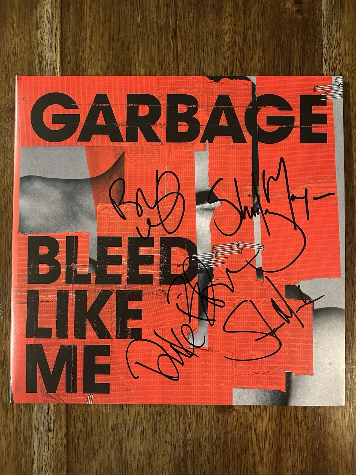 ‘Garbage’ Full Band Signed Vinyl Album ‘Bleed Like Me’ Shirley Manson +3