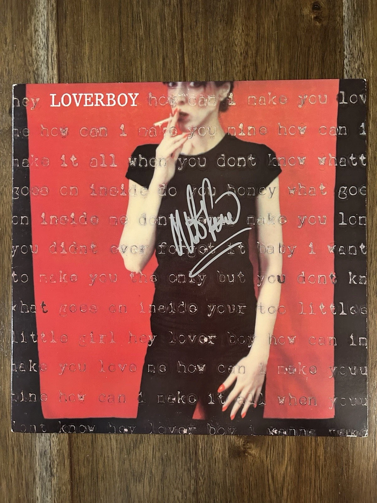 ‘Mike Reno’ Loverboy Band Lead Singer Signed Vinyl Album ‘Self Titled’