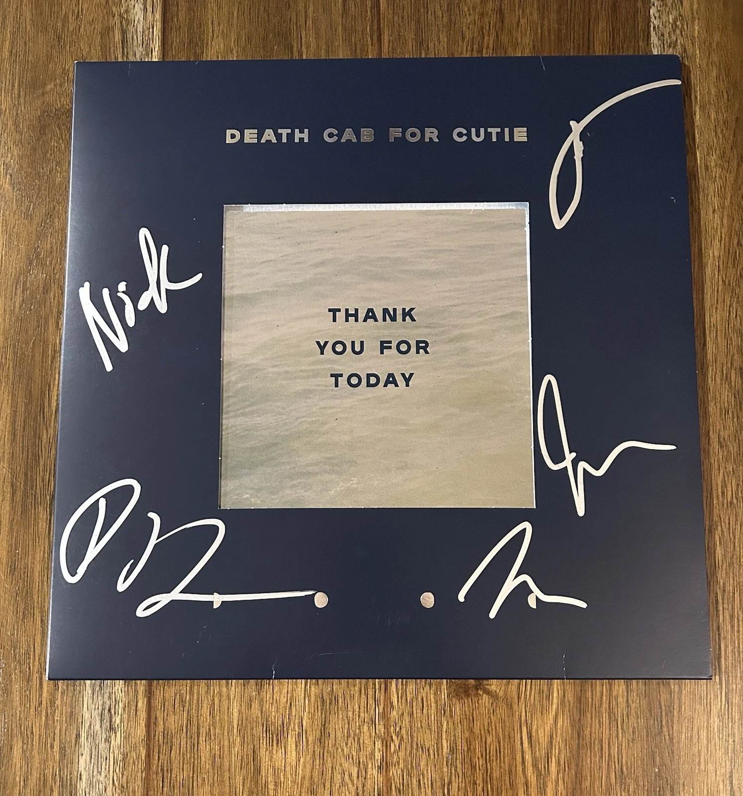 ‘DEATH CAB FOR CUTIE’ Band SIGNED Vinyl Album ‘Thank You For Today’ Ben Gibbard