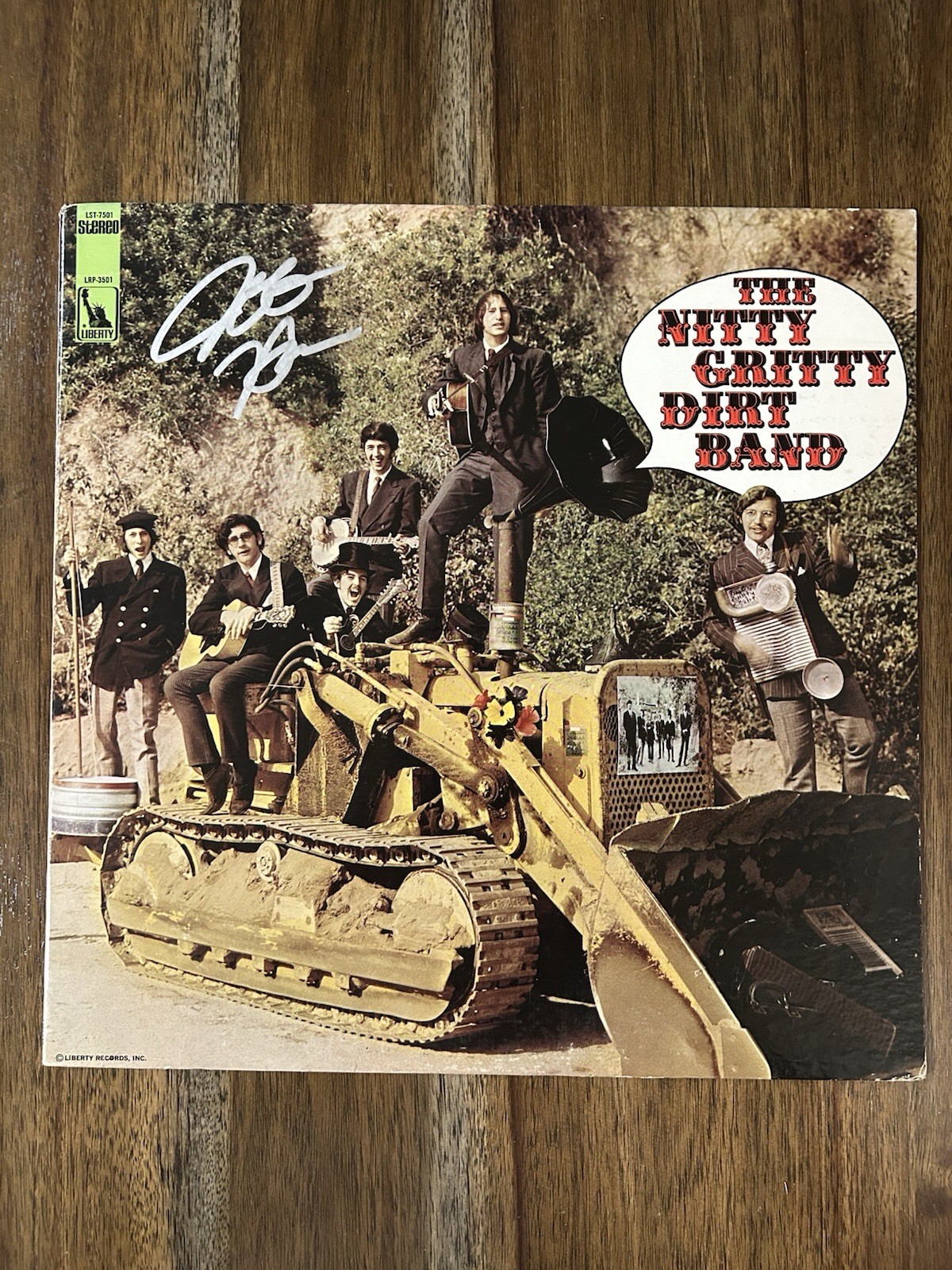 Jeff Hanna ‘Nitty Gritty Dirt Band’ Signed Vinyl Album ‘Self Titled’