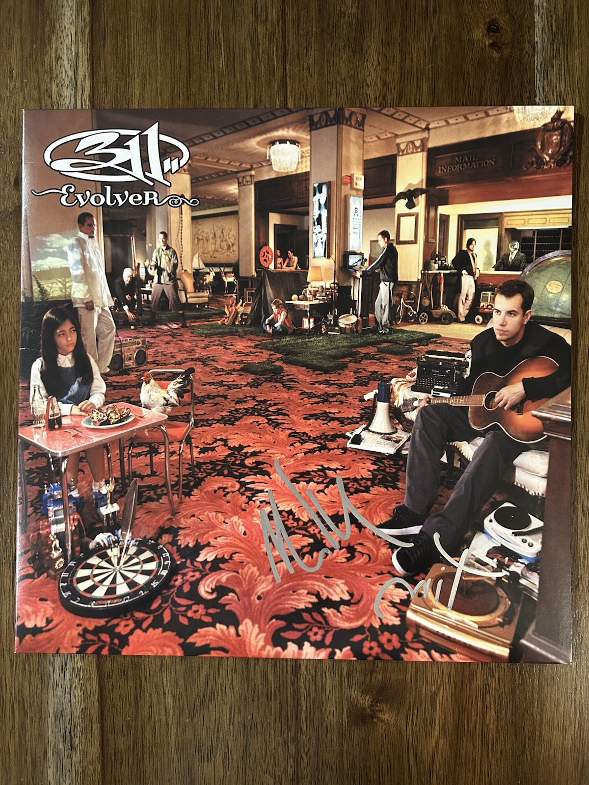 ‘311’ Band Signed Vinyl Album ‘Evolver’ Nick Hexum & Tim Mahoney Autograph