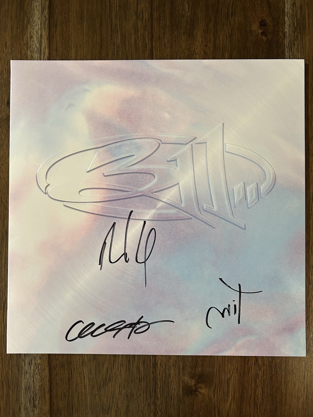 ‘311’ BAND SIGNED VINYL ALBUM ‘SELF TITLED’ NICK HEXUM, CHAD & TIM COLLECTIBLE MEMORABILIA