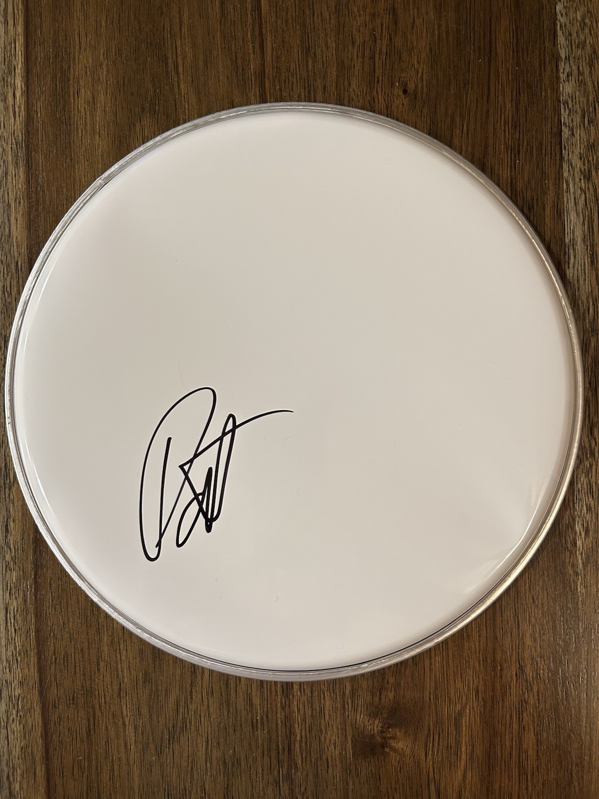 Patrick Wilson ‘Weezer’ Drummer Band Signed 10” Drumhead Pat