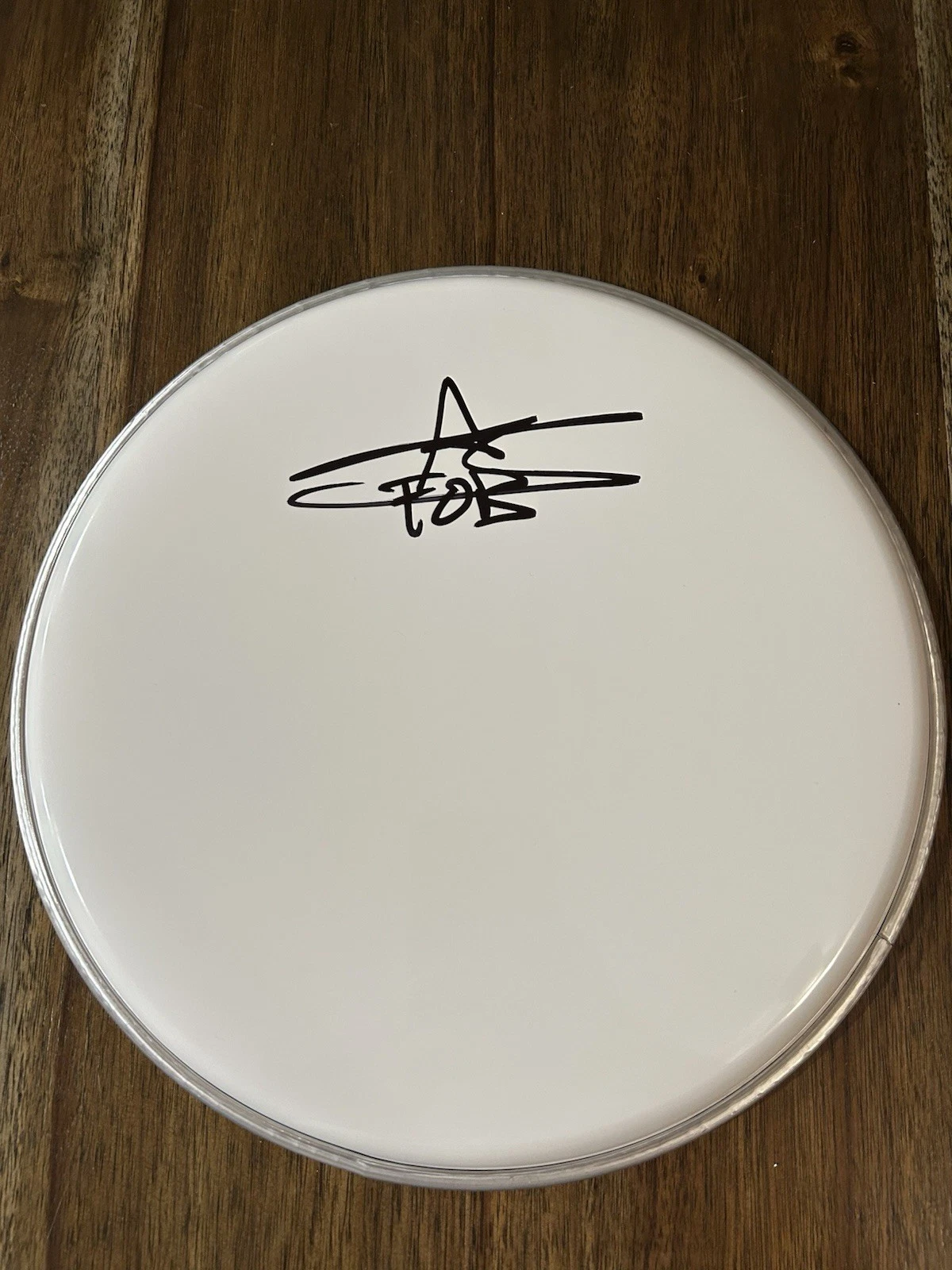 Andy Hurley ‘Fall Out Boy’ Band Drummer Signed 10” Drumhead