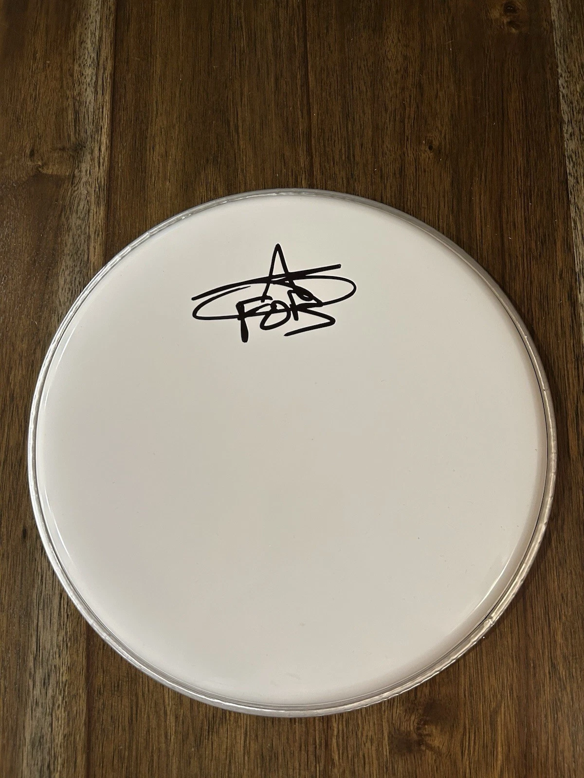 Andy Hurley ‘Fall Out Boy’ Band Drummer Signed 10” Drumhead