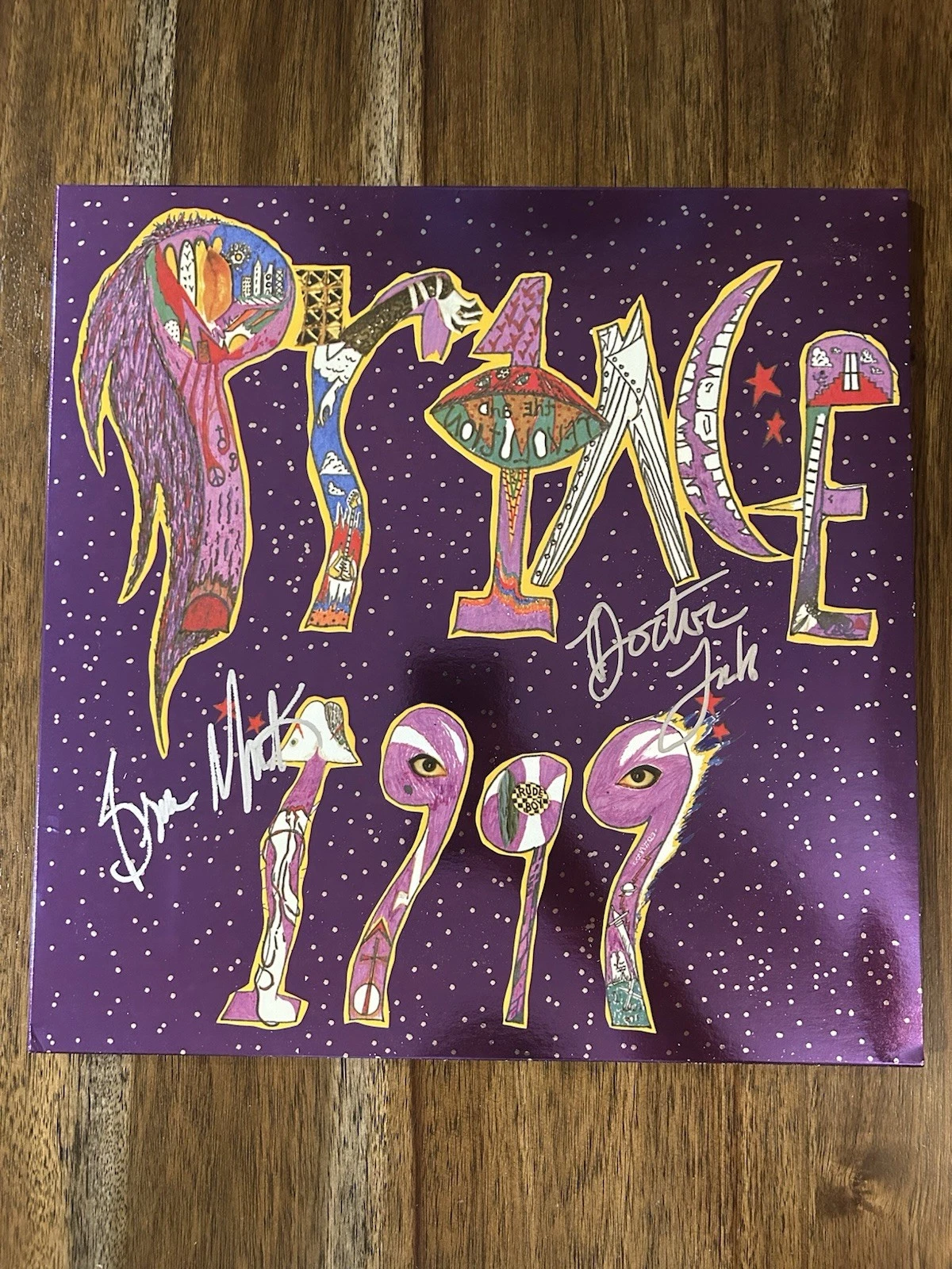 ‘Prince And The Revolution’ Band Dr. Fink & Brown Mark Signed ‘1999’ Vinyl Album