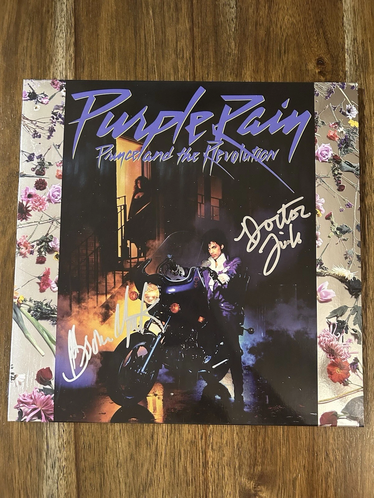‘Prince And The Revolution’ Band Dr. Fink & Brown Mark Signed Purple Rain Vinyl