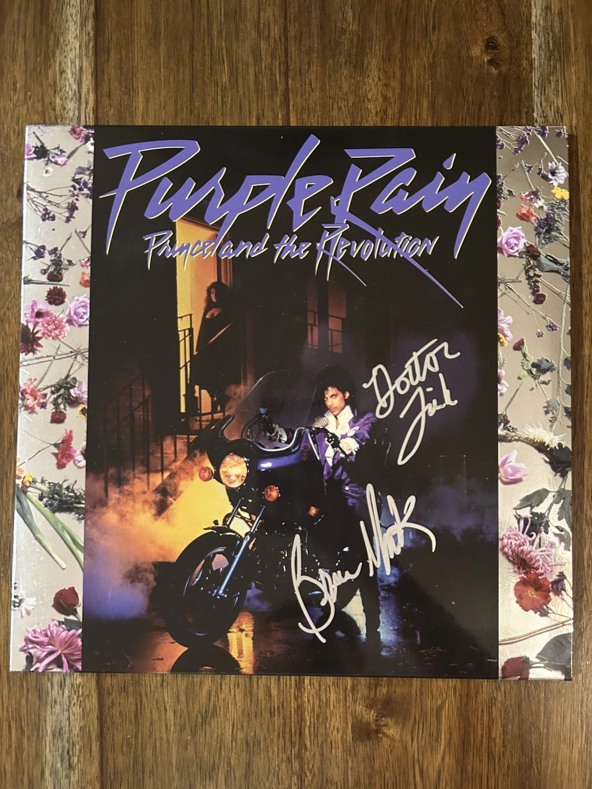 ‘Prince And The Revolution’ Band Dr. Fink & Brown Mark Signed Purple Rain Vinyl