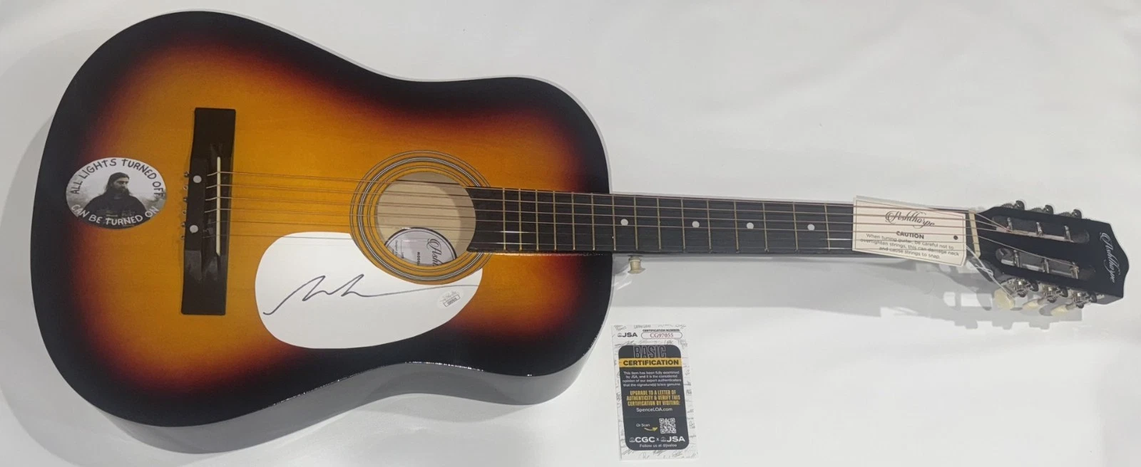 NOAH KAHAN SIGNED SUNBURST ACOUSTIC GUITAR AUTOGRAPHED STICK SEASON JSA COA