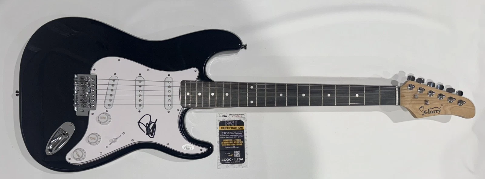 BRAD GILLIS SIGNED BLACK ELECTRIC GUITAR NIGHT RANGER OZZY OSBOURNE JSA COA