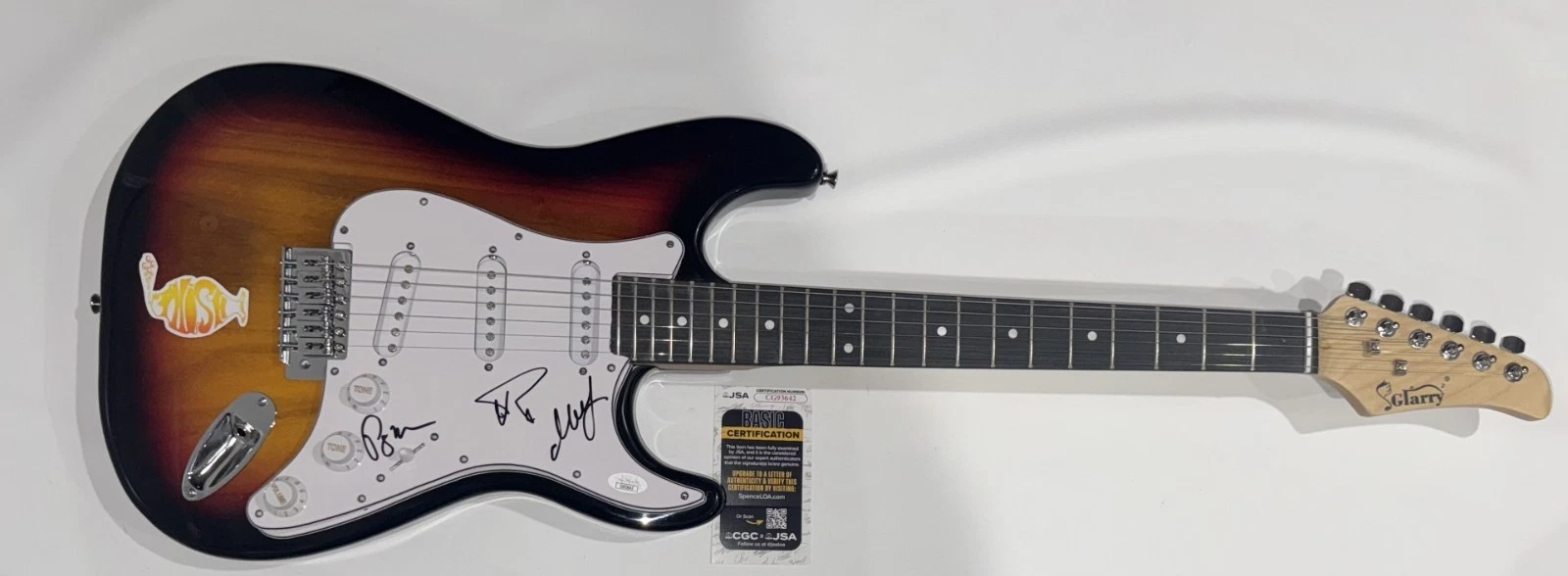 PHISH SIGNED SUNBURST ELECTRIC GUITAR TREY ANASTASIO MIKE PAGE JSA COA