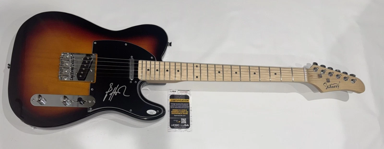 PETER HOOK SIGNED SUNBURST ELECTRIC GUITAR JOY DIVISION NEW ORDER JSA COA