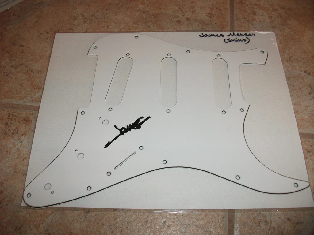 James Mercer The Shins Signed Autographed Guitar Pickguard Pick Guard Rock Music