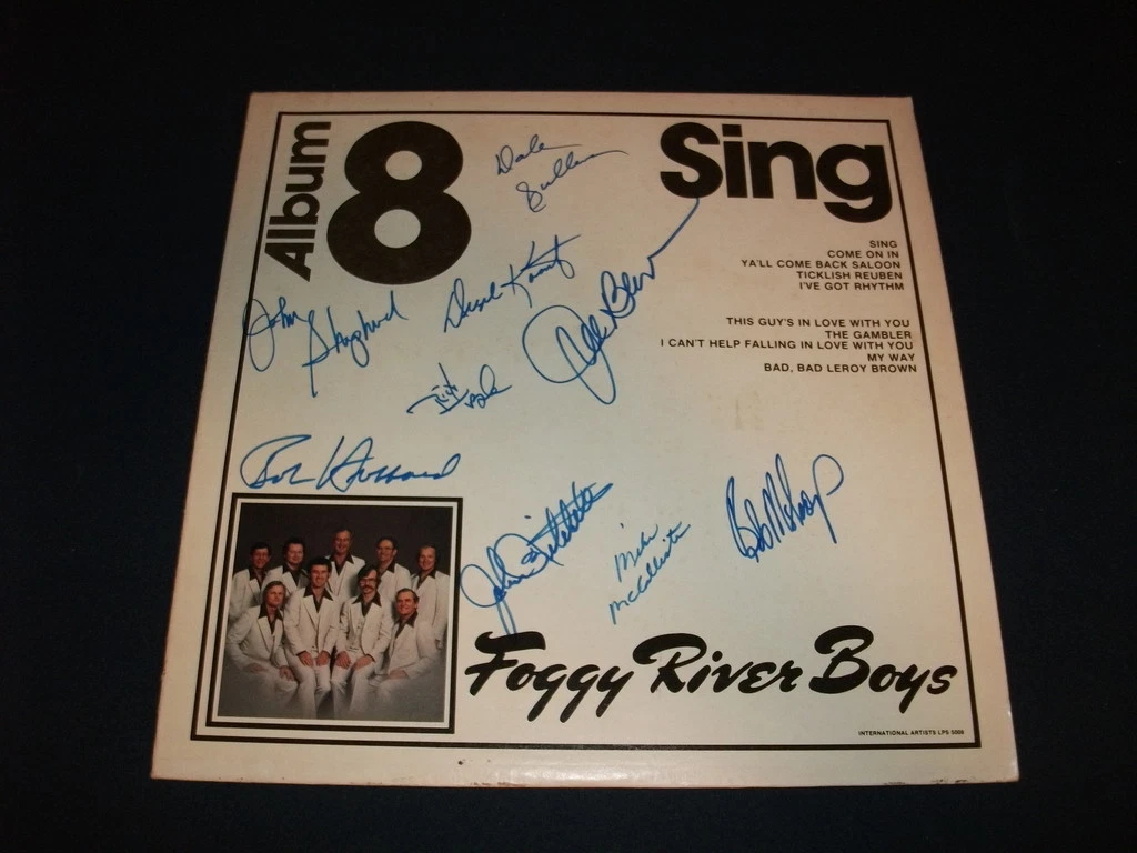 Foggy River Boys #8 IP Signed x9 Autographed LP PSA
