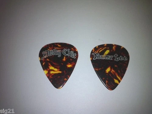 Motley Crue Tommy Lee 2011 Tortoise Shell Guitar Pick