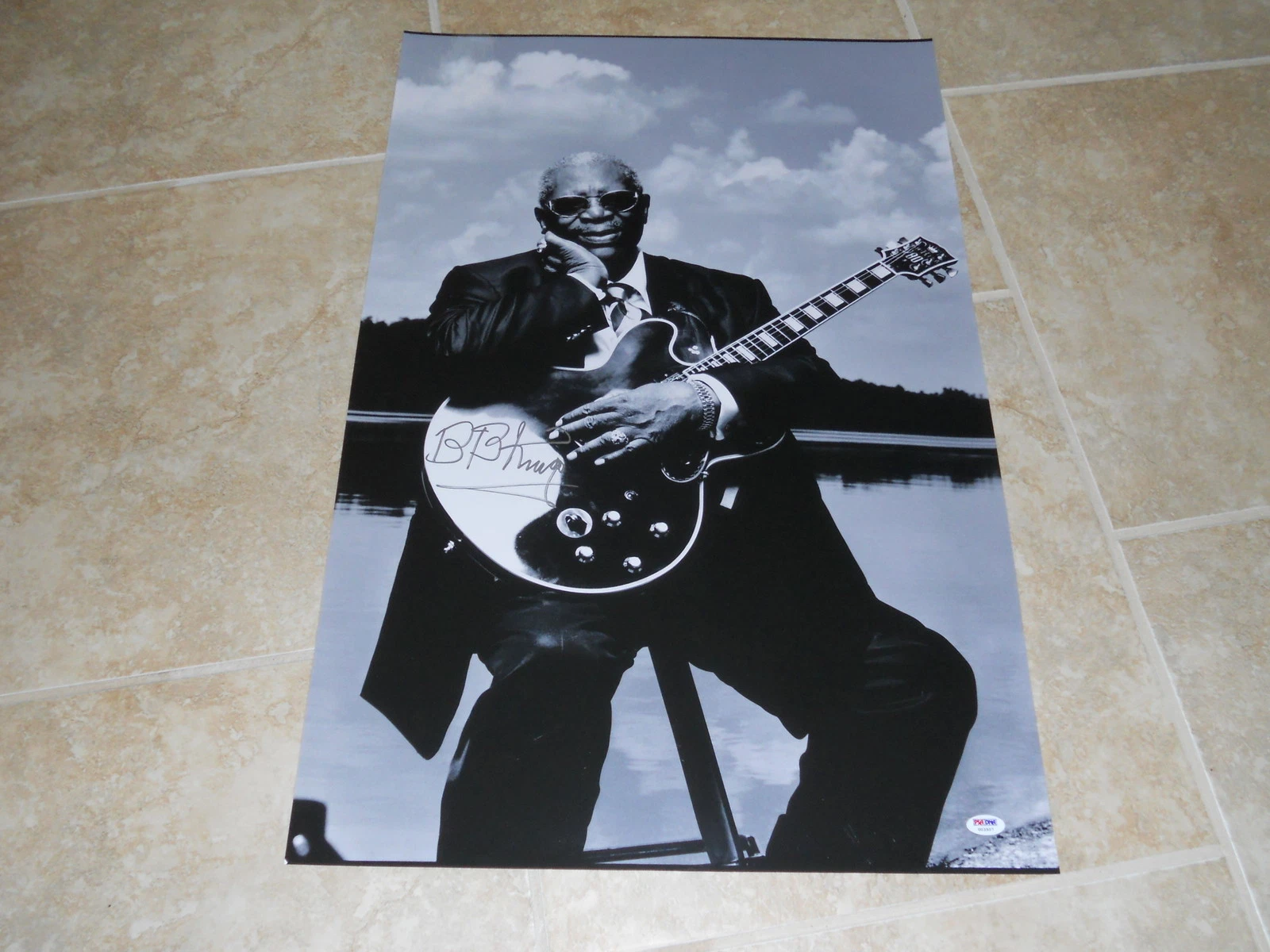 BB King HUGE 20x30 Museum Piece Signed Autographed Photo PSA Certified