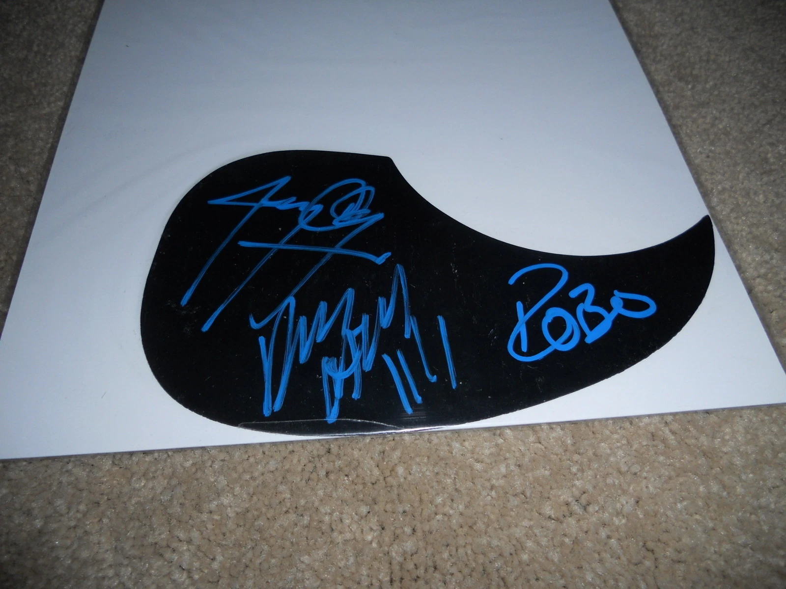 Misfits Signed Autographed Acousticl Guitar Pickguard Jerry Dez Robo x3 #1