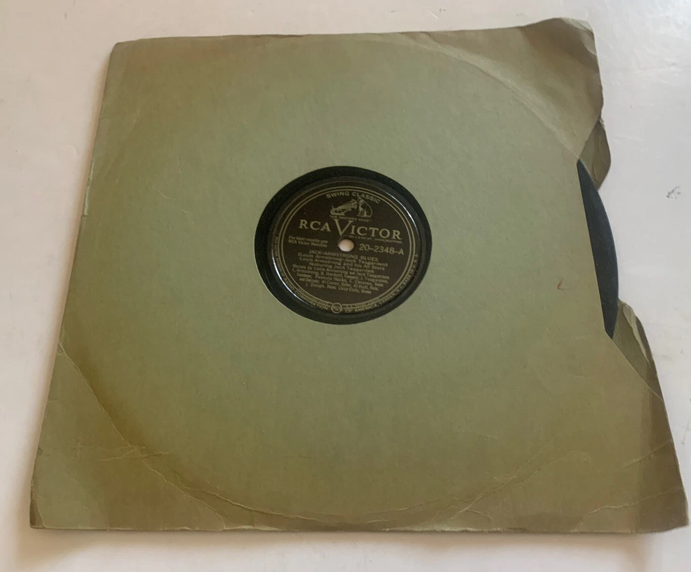 JAZZ RCA Victor 78 RPM Louis Armstrong - Jack Armstrong Blues 20-2348
