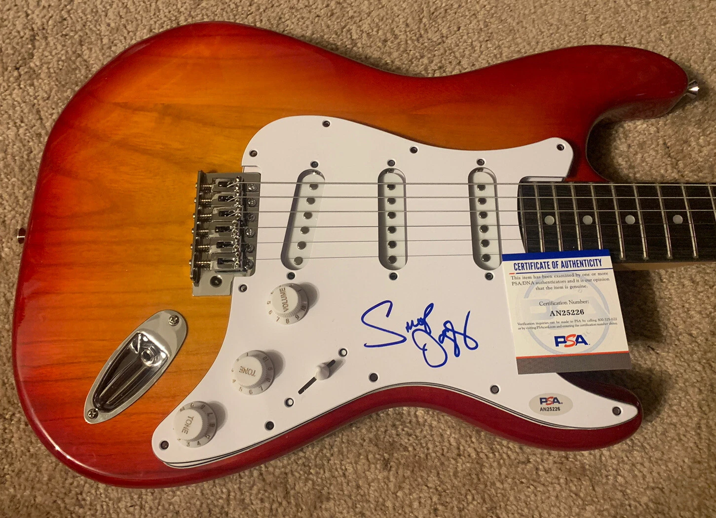 Snoop Dogg Full Name Signed Autographed Electric Guitar PSA Certified