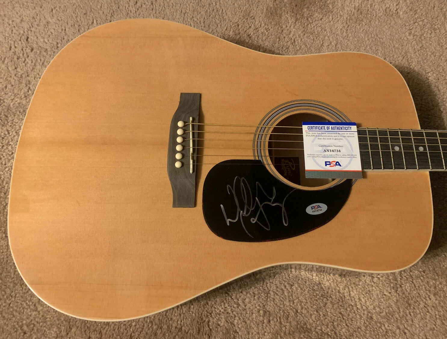 Walker Hays Signed Autographed Acoustic Guitar PSACertified