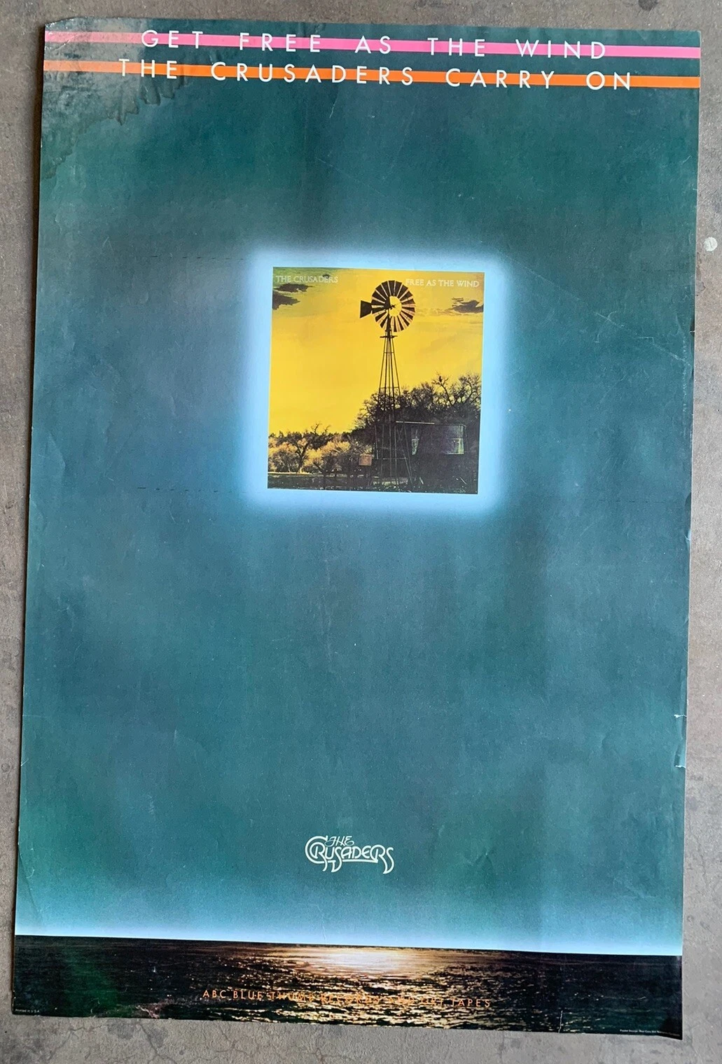 The Crusaders Carry On Poster 1980's ORIGINAL Vintage 23