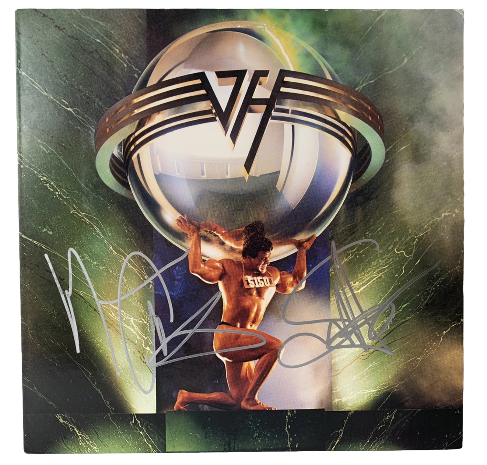 Sammy Hagar & Michael Anthony Van Halen 5150 Signed Autographed LP BAS Certified