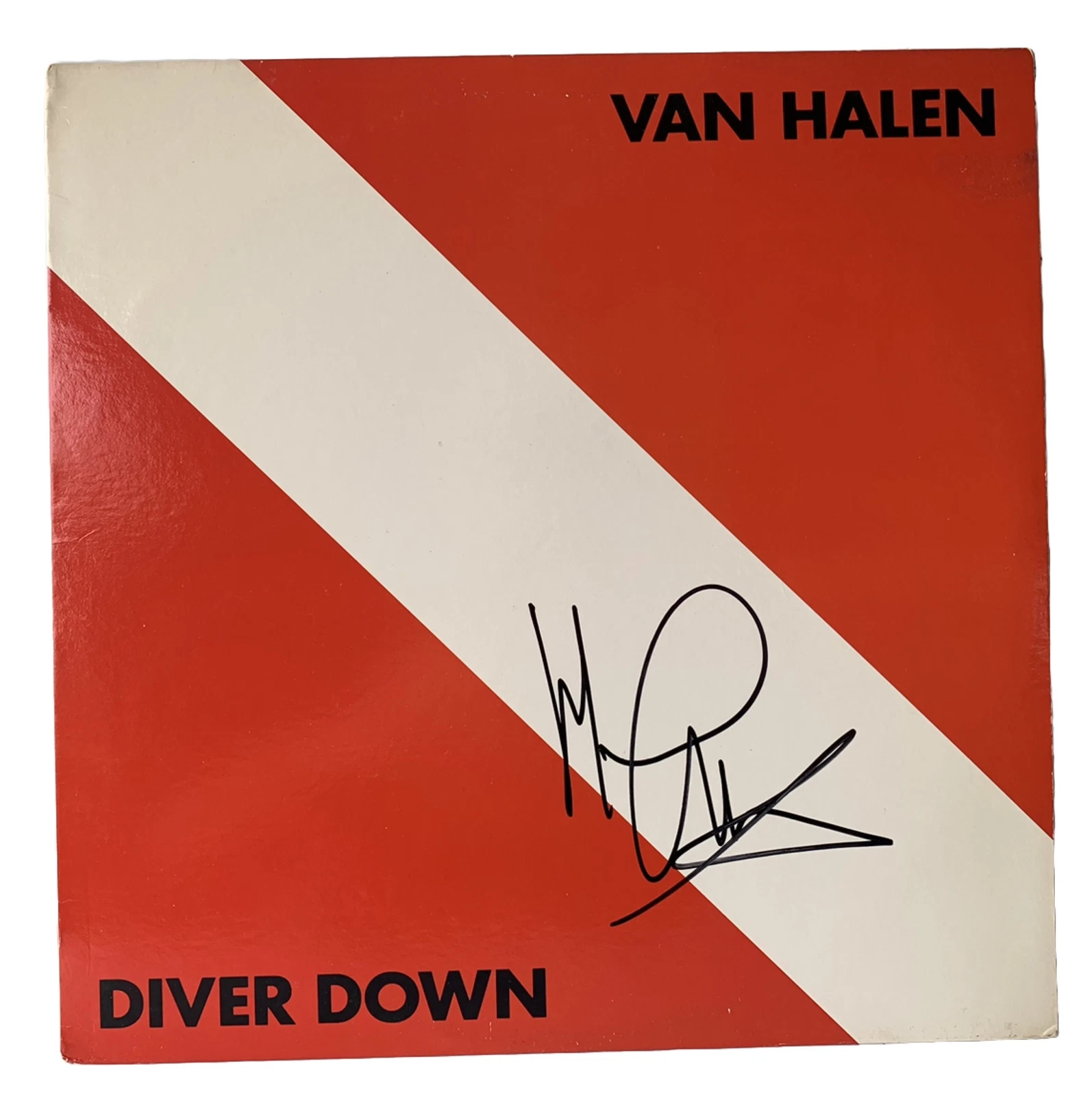 Michael Anthony Van Halen Diver Down Signed Autographed LP Beckett Certified