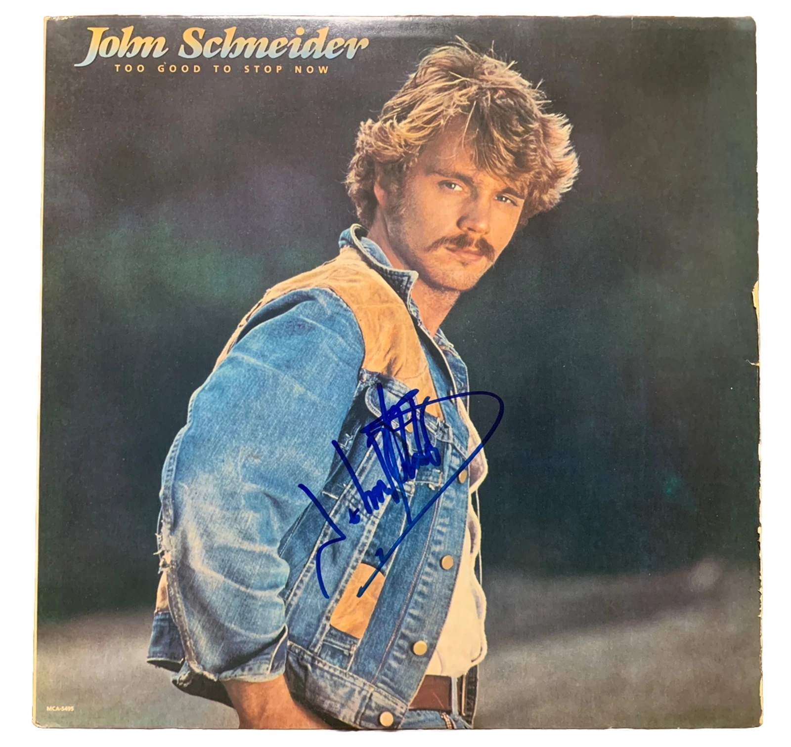John Schneider Autographed Signed Record Album LP  BAS Guaranteed MASKED SINGER