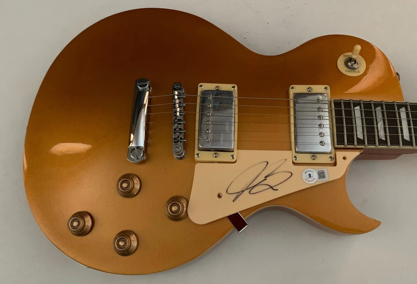 Joe Bonamassa Signed Autographed Gold Top Electric Guitar Beckett Certified