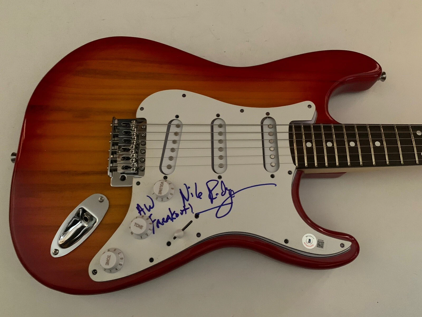 Nile Rodgers Freak Out Signed Autographed Electric Guitar Beckett Certified