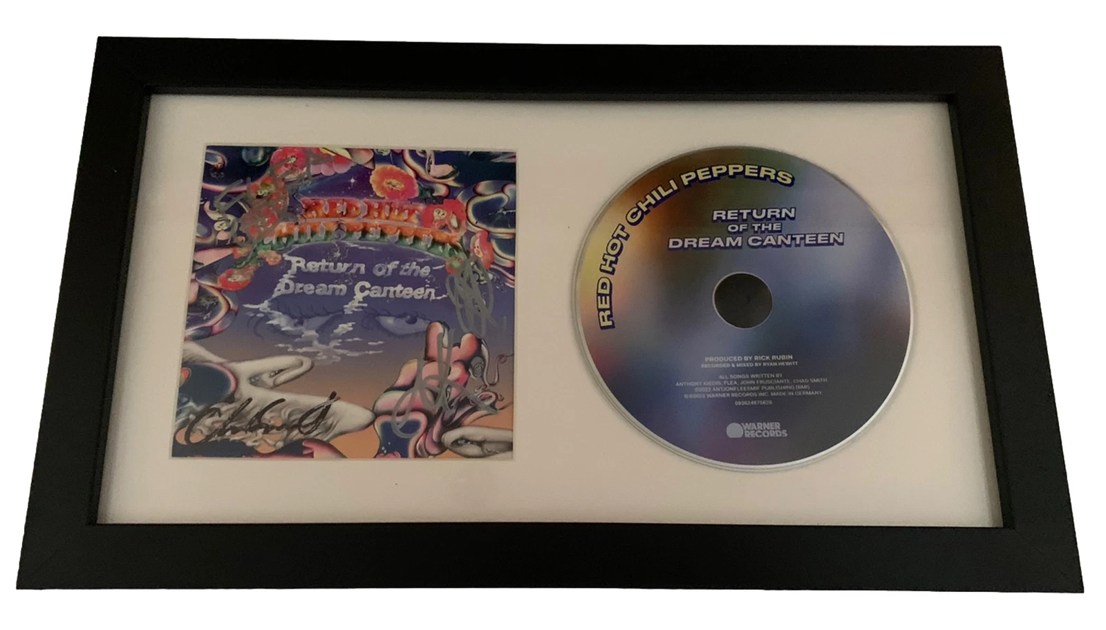 Red Hot Chili Peppers Return Of Signed Autograph Framed CD Display BAS Certified