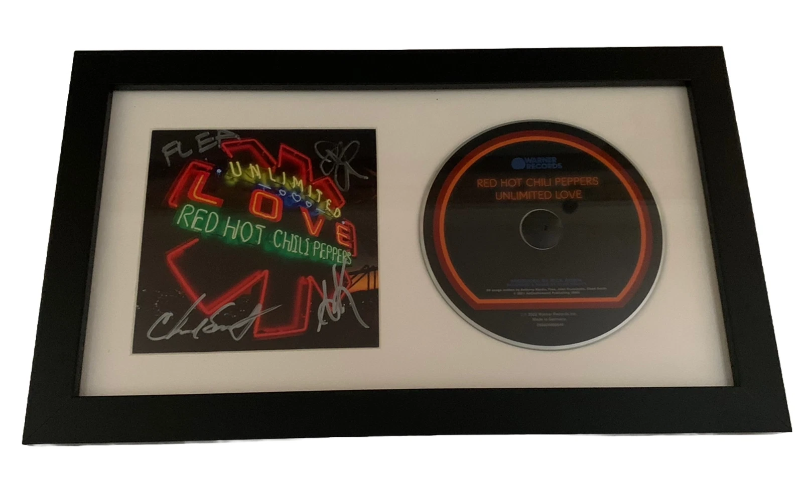 Red Hot Chili Peppers Unlimited Love Signed Framed CD Display BAS Certified