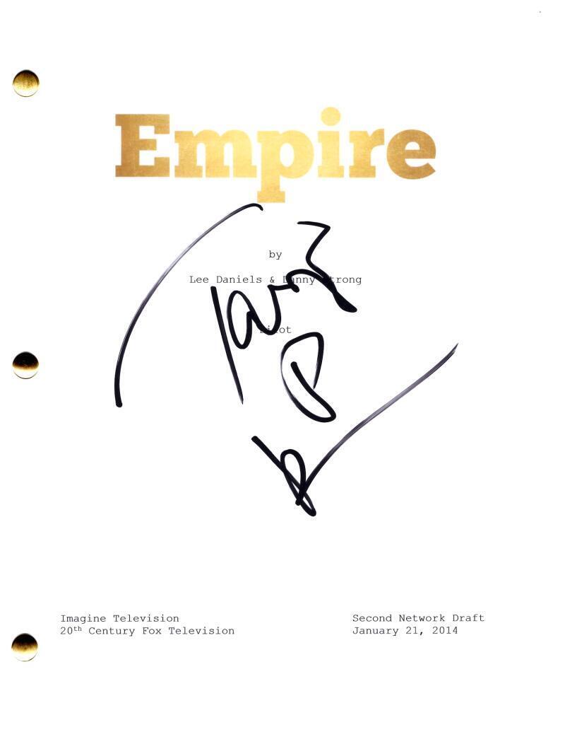 Taraji P Henson Signed Autograph Empire Full Pilot Script Screenplay - Cookie