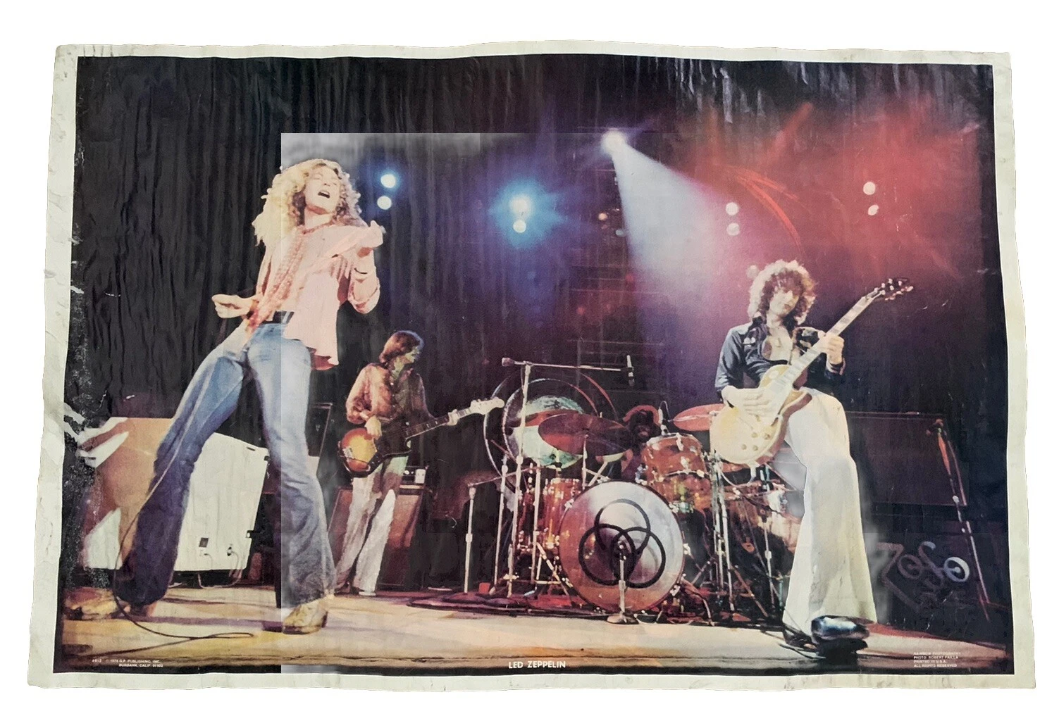 The Led Zeppelin Vintage Rainbow Poster 1974 ORIGINAL 23
