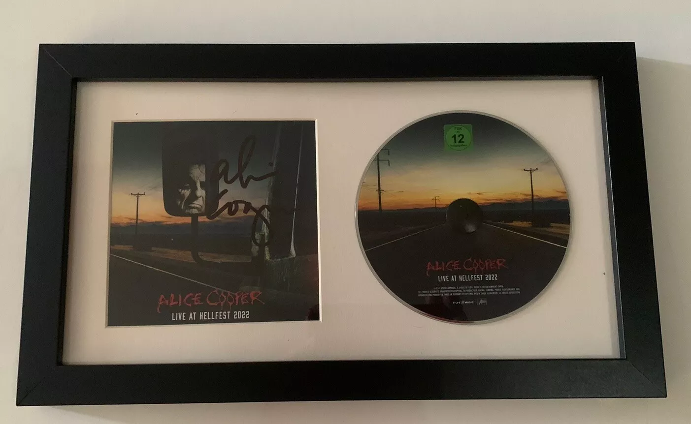 Alice Cooper Hellfest Live Signed Autographed Framed CD Display BAS Certified
