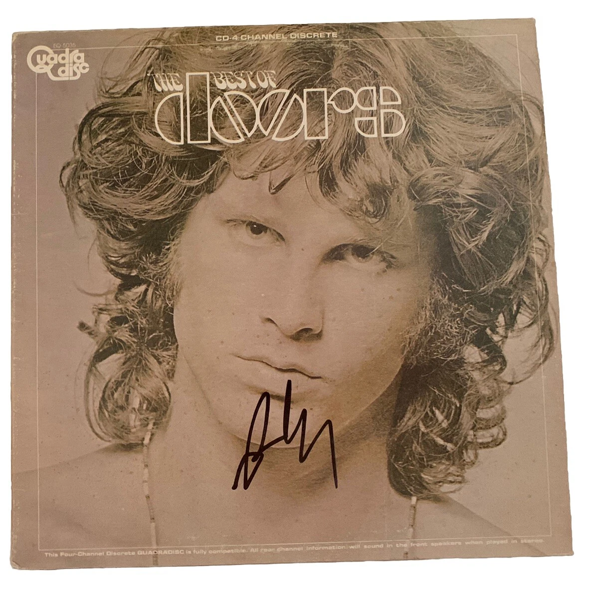 Robby Krieger The Doors Best Of Signed Autograph LP Album Beckett Certified