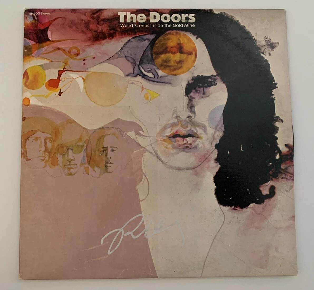 Robby Krieger The Doors Weird Scenes Signed Autograph LP Album Beckett Certified