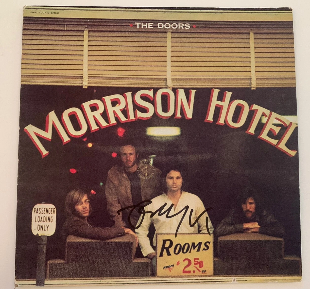 Robby Krieger The Doors Morrison Hotel Signed Autographed LP Album BAS Certified