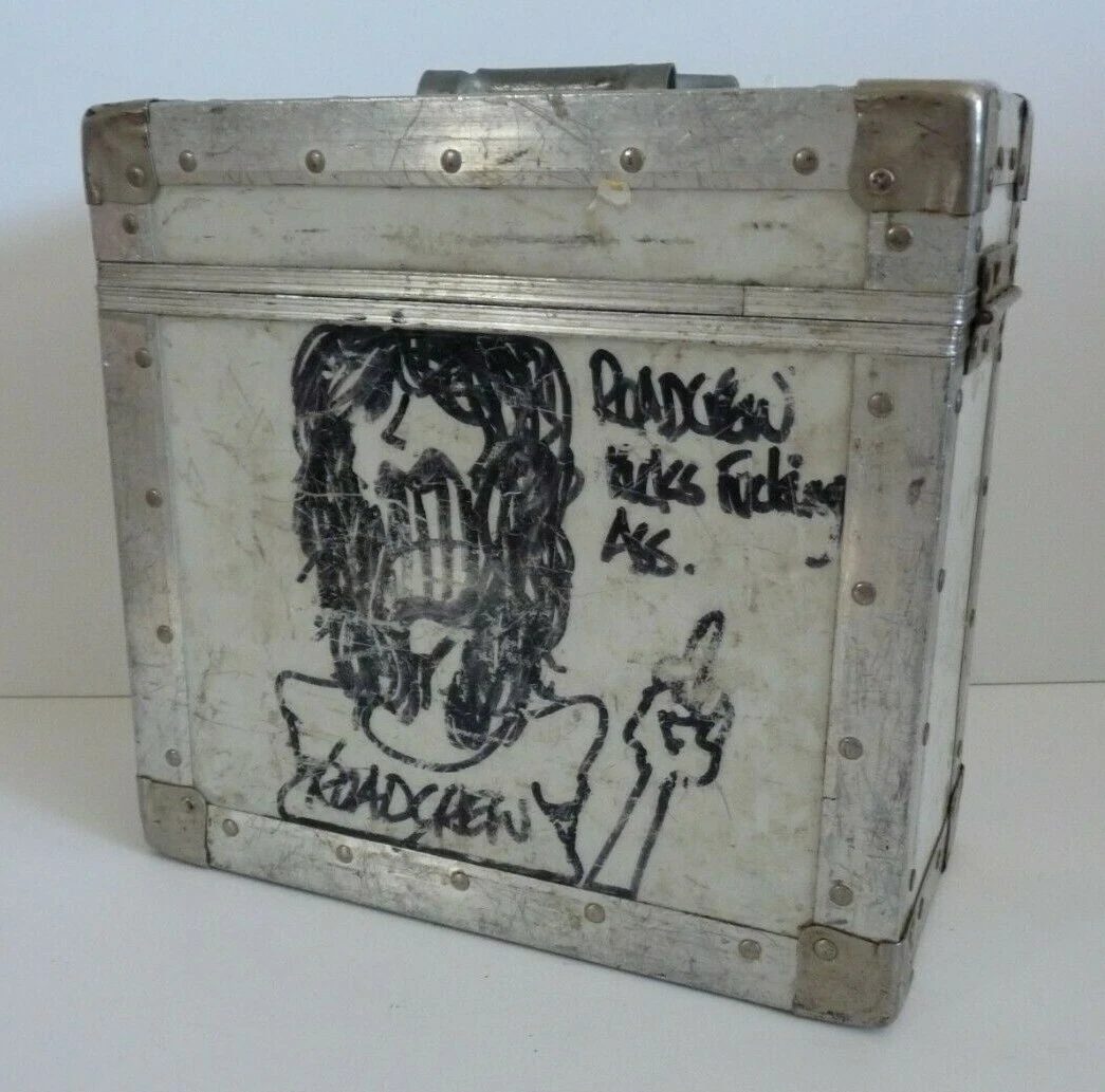 Slash OWNED Guns & Roses ULTRA RARE 1983 2nd Band ROAD CREW Cargo Case W/ Sketch