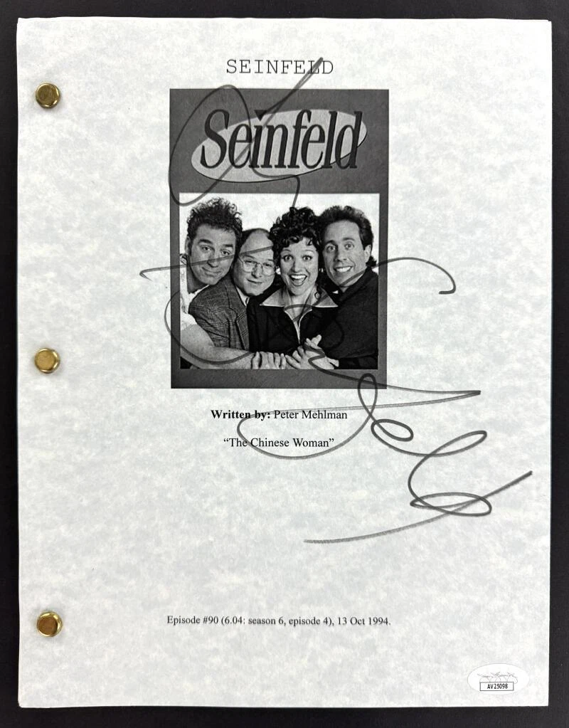 Jerry Seinfeld Signed Autograph Seinfeld Episode Transcript Screenplay - JSA COA