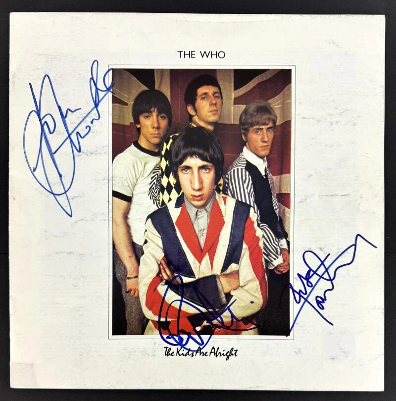 The Who Signed Autograph Album Booklet - John Entwistle Roger Daltrey & Pete BAS