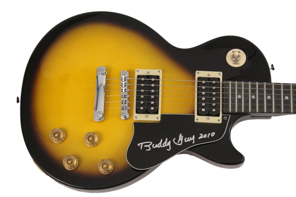Buddy Guy Signed Autograph Full Size Gibson Epiphone Les Paul Guitar w/ JSA COA