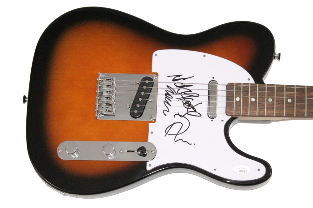 Duran Duran x3 Signed Autograph Guitar - Nick Rhodes John & Roger Taylor JSA COA